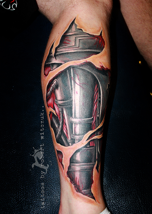 NEW! Terminator Mechanical Robot Arm Metallic 3D Temporary Tattoos (Fine  Detail) | eBay